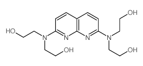 Ethanol,2,2',2'',2'''-(1,8-naphthyridine-2,7-diyldinitrilo)tetrakis- (9CI)结构式