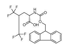 L-Leucine, N-[(9H-fluoren-9-ylmethoxy)carbonyl]-5,5,5,5',5',5'-hexafluoro结构式