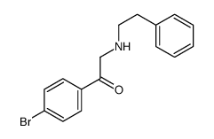 1-(4-bromophenyl)-2-(2-phenylethylamino)ethanone结构式