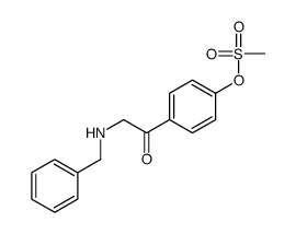 [4-[2-(benzylamino)acetyl]phenyl] methanesulfonate Structure