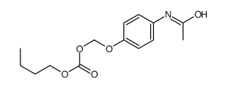 (4-acetamidophenoxy)methyl butyl carbonate Structure