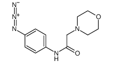 N-(4-azidophenyl)-2-morpholin-4-ylacetamide结构式