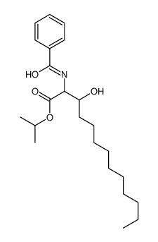 propan-2-yl 2-benzamido-3-hydroxytridecanoate结构式