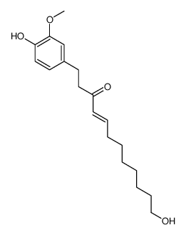 12-hydroxy-1-(4-hydroxy-3-methoxyphenyl)dodec-4-en-3-one结构式