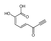 2-hydroxy-6-oxoocta-2,4-dien-7-ynoic acid Structure