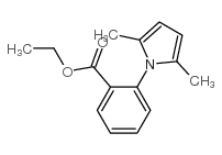 ethyl 2-(2,5-dimethyl-1-pyrrol-1-yl)benzoate结构式