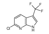 6-氯-3-(三氟甲基)-1H-吡咯并[2,3-B]吡啶结构式