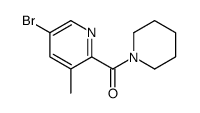 5-溴-3-甲基-2-[(哌啶-1-基)羰基]吡啶结构式