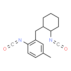 2-[(2-isocyanatocyclohexyl)methyl]-p-tolyl isocyanate structure