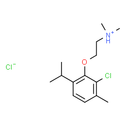 2-[2-chloro-6-(isopropyl)-3-methylphenoxy]ethyl(dimethyl)ammonium chloride结构式