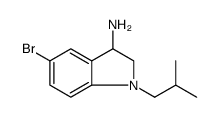 1H-Indol-3-amine, 5-bromo-2,3-dihydro-1-(2-methylpropyl)-结构式