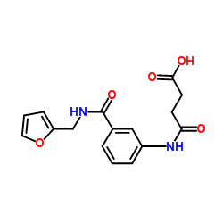 4-({3-[(2-Furylmethyl)carbamoyl]phenyl}amino)-4-oxobutanoic acid结构式