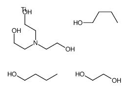 dibutoxy(ethane-1,2-diolato-O,O')[[2,2',2''-nitrilotris[ethanolato]](1-)-N,O]titanium结构式