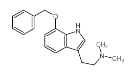 N,N-dimethyl-2-(7-phenylmethoxy-1H-indol-3-yl)ethanamine structure