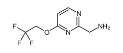2-Pyrimidinemethanamine, 4-(2,2,2-trifluoroethoxy)结构式