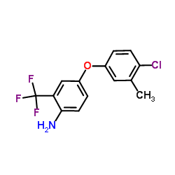 4-(4-Chloro-3-methylphenoxy)-2-(trifluoromethyl)aniline Structure