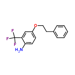 4-(2-Phenylethoxy)-2-(trifluoromethyl)aniline结构式