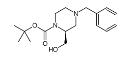 (S)-1-Boc-4-苄基-2-(羟甲基)哌嗪结构式