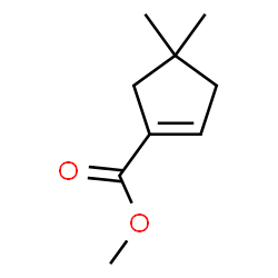 1-Cyclopentene-1-carboxylic acid, 4,4-dimethyl-, methyl ester (9CI) Structure