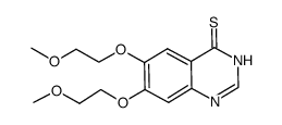 6,7-bis(2-methoxyethoxy)quinazoline-4(3H)-thione结构式