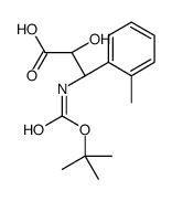 (2S,3S)-3-((TERT-BUTOXYCARBONYL)AMINO)-2-HYDROXY-3-(O-TOLYL)PROPANOIC ACID结构式