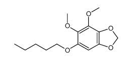 4,5-dimethoxy-6-pentoxy-1,3-benzodioxole Structure