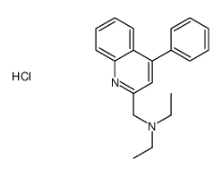 N-ethyl-N-[(4-phenylquinolin-2-yl)methyl]ethanamine,hydrochloride Structure