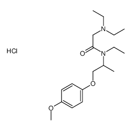 2-(diethylamino)-N-ethyl-N-[1-(4-methoxyphenoxy)propan-2-yl]acetamide,hydrochloride Structure