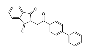 2-[2-oxo-2-(4-phenylphenyl)ethyl]isoindole-1,3-dione Structure