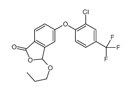 5-[2-chloro-4-(trifluoromethyl)phenoxy]-3-propoxy-3H-2-benzofuran-1-one Structure