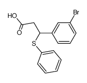 3-(m-bromophenyl)-3-phenylthiopropionic acid结构式