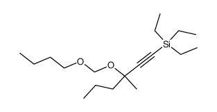 1-Triaethylsilyl-3-methyl-3-butyloxymethoxy-hexin-(1)结构式