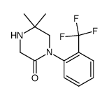 5,5-dimethyl-1-(2-trifluoromethylphenyl)piperazin-2-one Structure