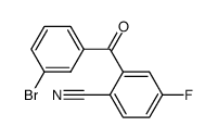2-(3-bromobenzoyl)-4-fluorobenzonitrile结构式