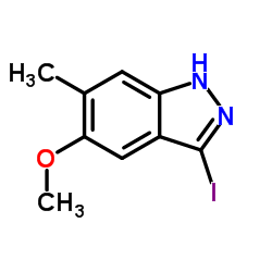 3-Iodo-5-methoxy-6-methyl-1H-indazole structure