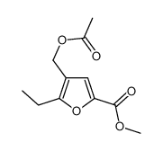 methyl 4-(acetyloxymethyl)-5-ethylfuran-2-carboxylate Structure