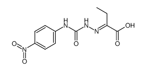 2-[4-(4-nitro-phenyl)-semicarbazono]-butyric acid Structure