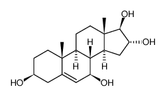 androst-5-ene-3β,7β,16α,17β-tetrol Structure