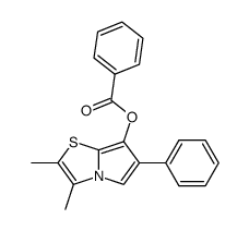 7-benzoyloxy-2,3-dimethyl-6-phenyl-pyrrolo[2,1-b]thiazole结构式