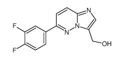 (6-(3,4-difluorophenyl)imidazo[1,2-b]pyridazin-3-yl)methanol结构式