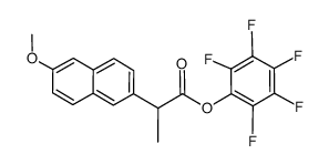 pentafluorophenyl (+/-)-2-(6-methoxynaphth-2-yl)propionate Structure