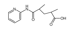 (+-)-erythro-2,4-dimethyl-N-[2]pyridyl-glutaramic acid结构式