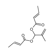 3,3-bis-trans-crotonoyloxy-2-methyl-propene Structure