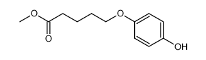 5-(4-hydroxy-phenoxy)-valeric acid methyl ester结构式