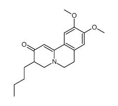 3-butyl-9,10-dimethoxy-3,4,6,7-tetrahydro-pyrido[2,1-a]isoquinolin-2-one Structure