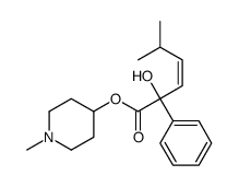 (1-methylpiperidin-4-yl) (E)-2-hydroxy-5-methyl-2-phenylhex-3-enoate Structure