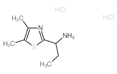 1-(4,5-dimethyl-1,3-thiazol-2-yl)-1-propanamine(SALTDATA: 2HCl)结构式