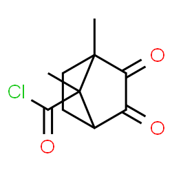 7-Norbornanecarbonyl chloride, 1,7-dimethyl-2,3-dioxo- (6CI) Structure
