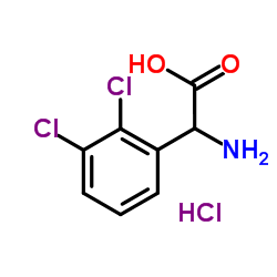 Amino(2,3-dichlorophenyl)acetic acid hydrochloride (1:1) Structure