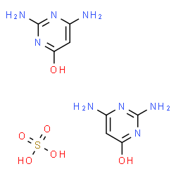 2,4-diamino-6-hydroxypyrimidine hemisulfate structure